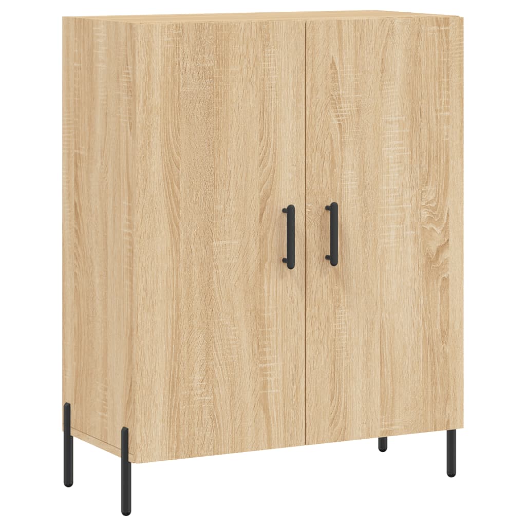 højskab 69,5x34x180 cm konstrueret træ sonoma-eg