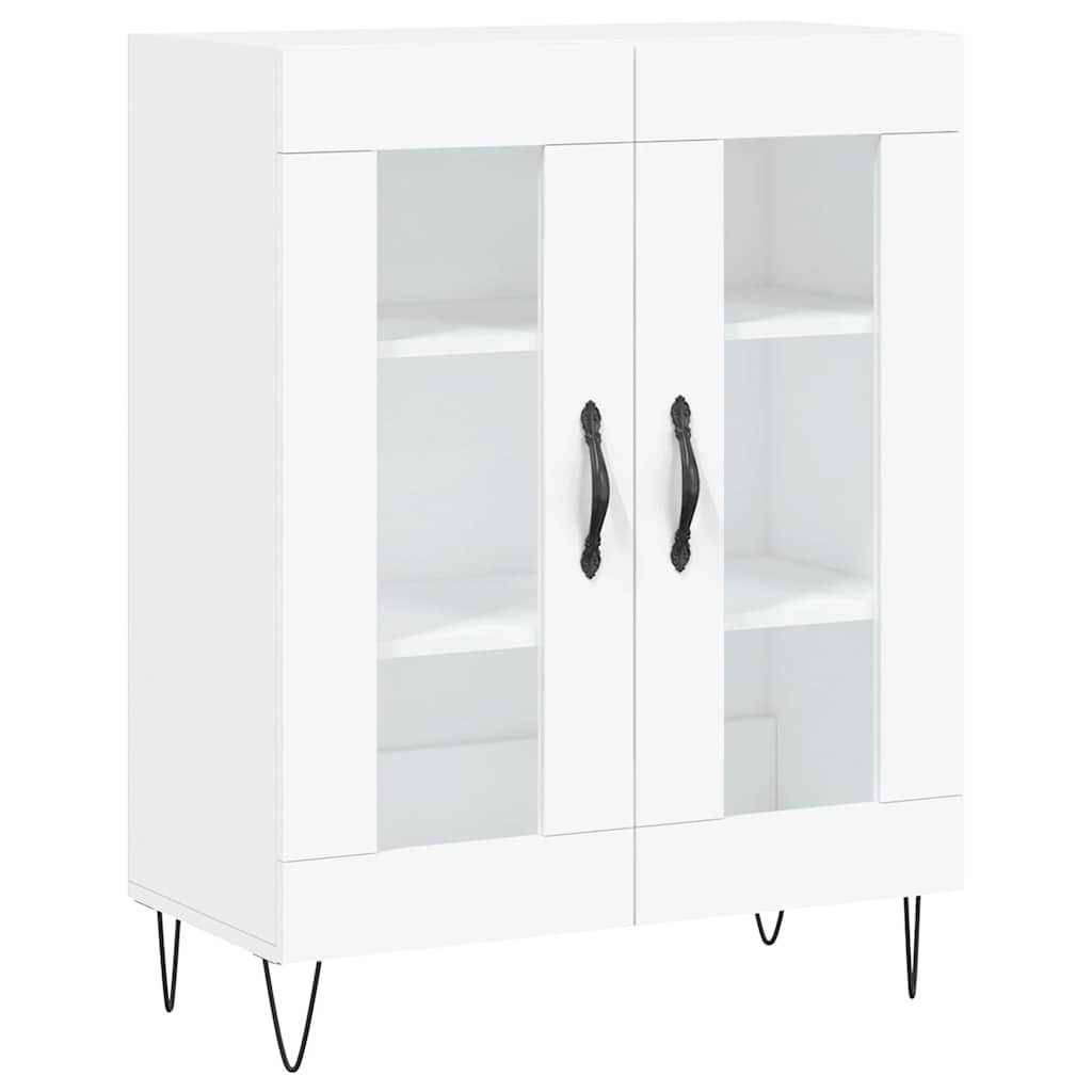højskab 69,5x34x180 cm konstrueret træ hvid