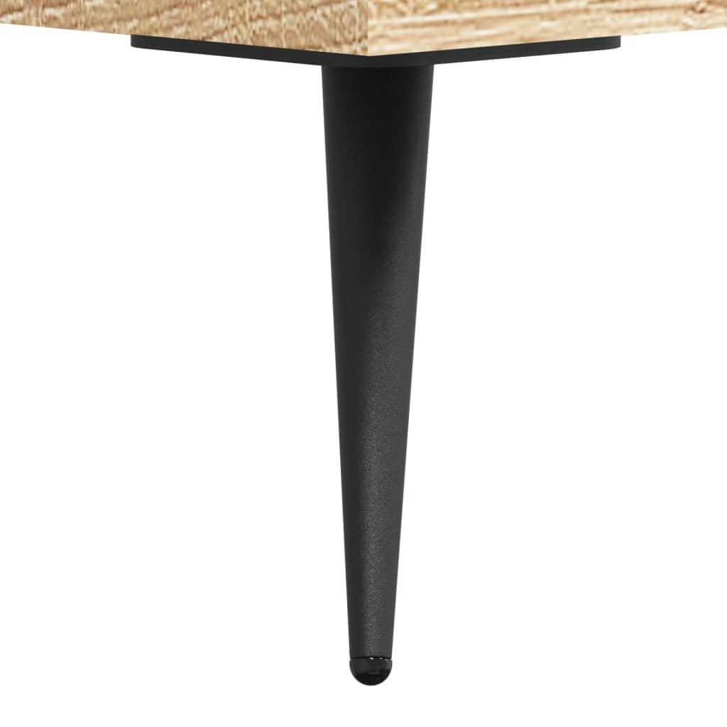 højskab 69,5x34x180 cm konstrueret træ sonoma-eg