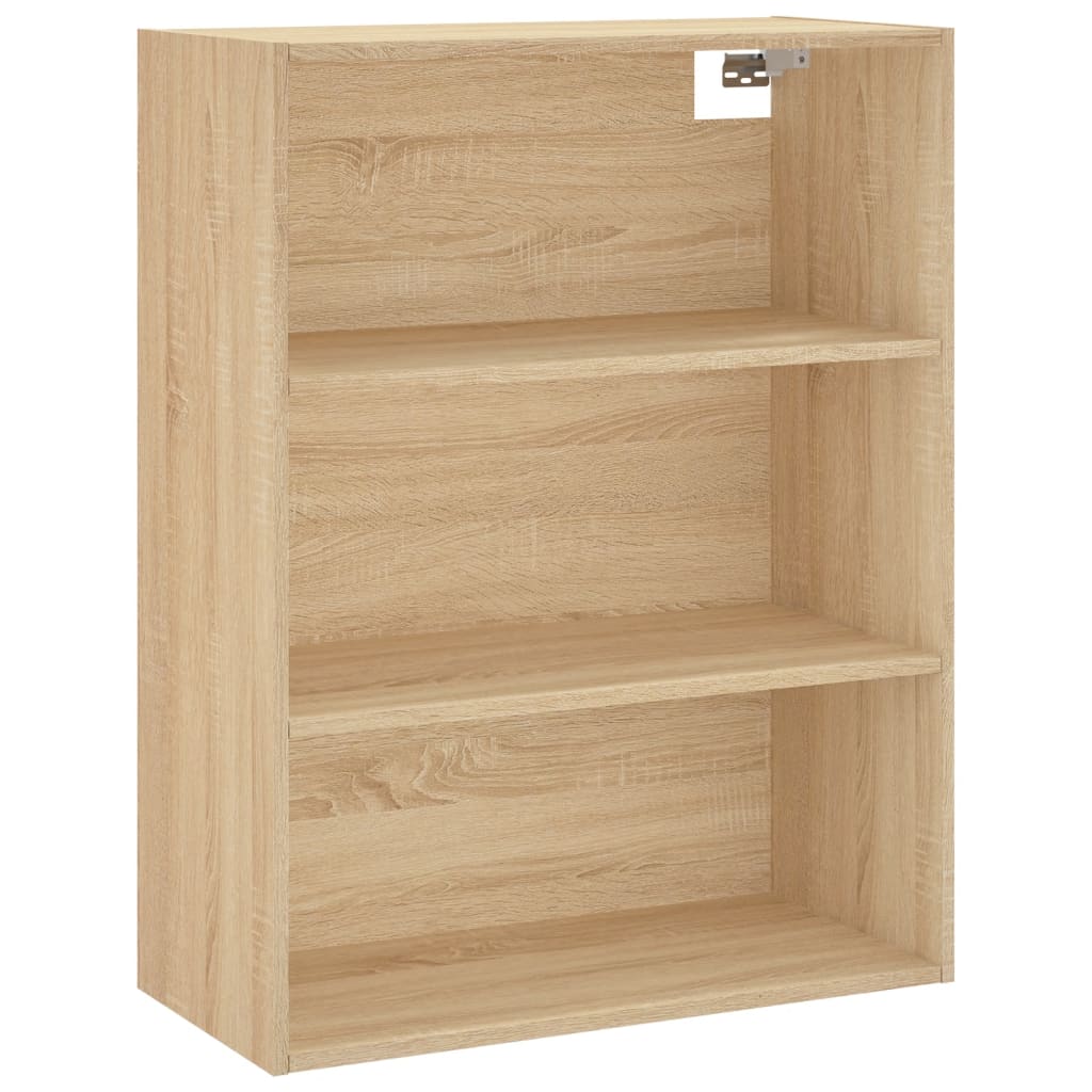 højskab 69,5x34x180 cm konstrueret træ sonoma-eg