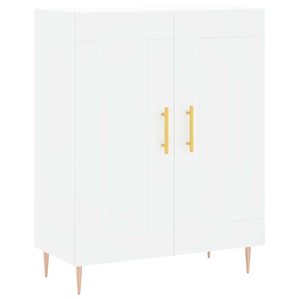højskab 69,5x34x180 cm konstrueret træ hvid