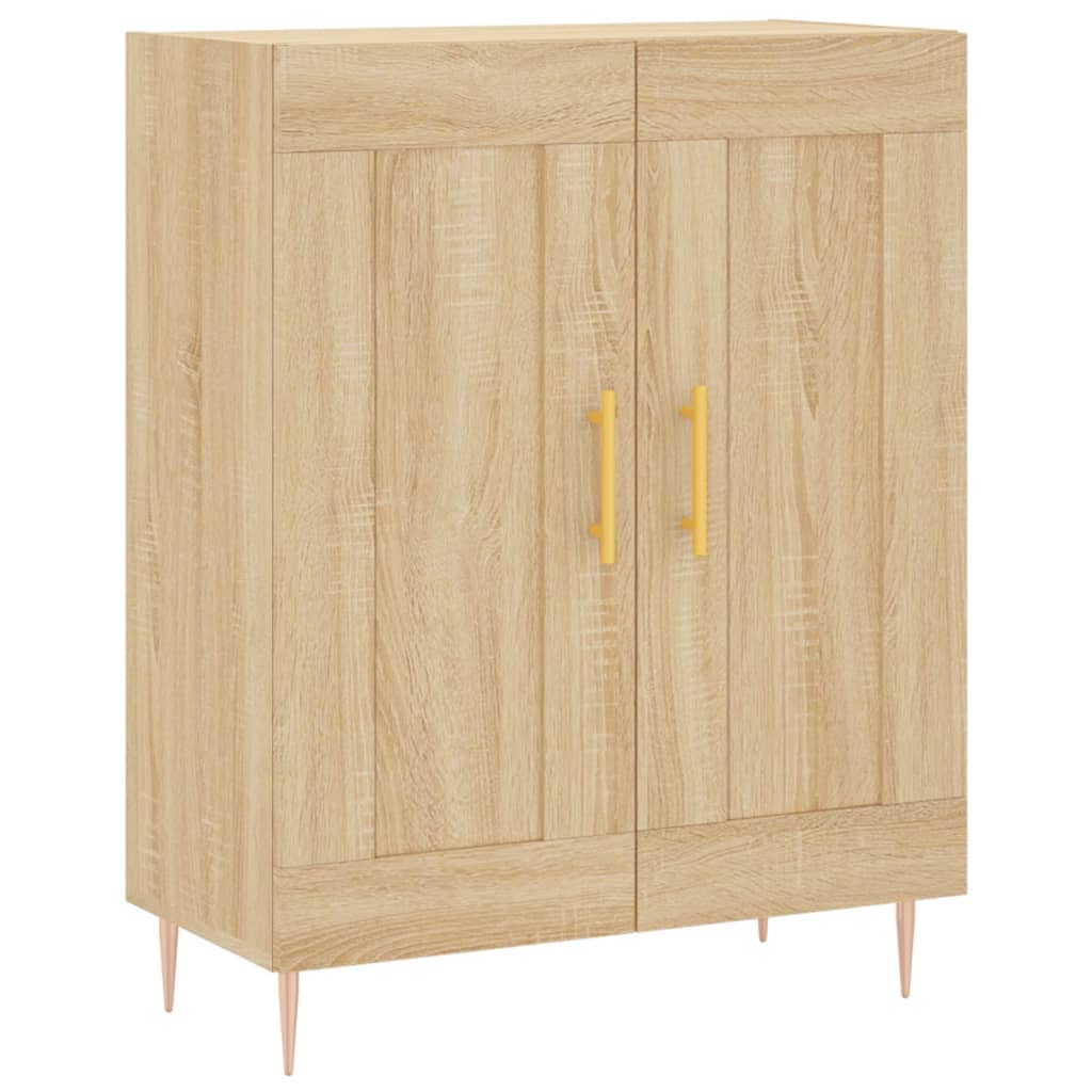 højskab 69,5x34x180 cm konstrueret træ sonoma-eg