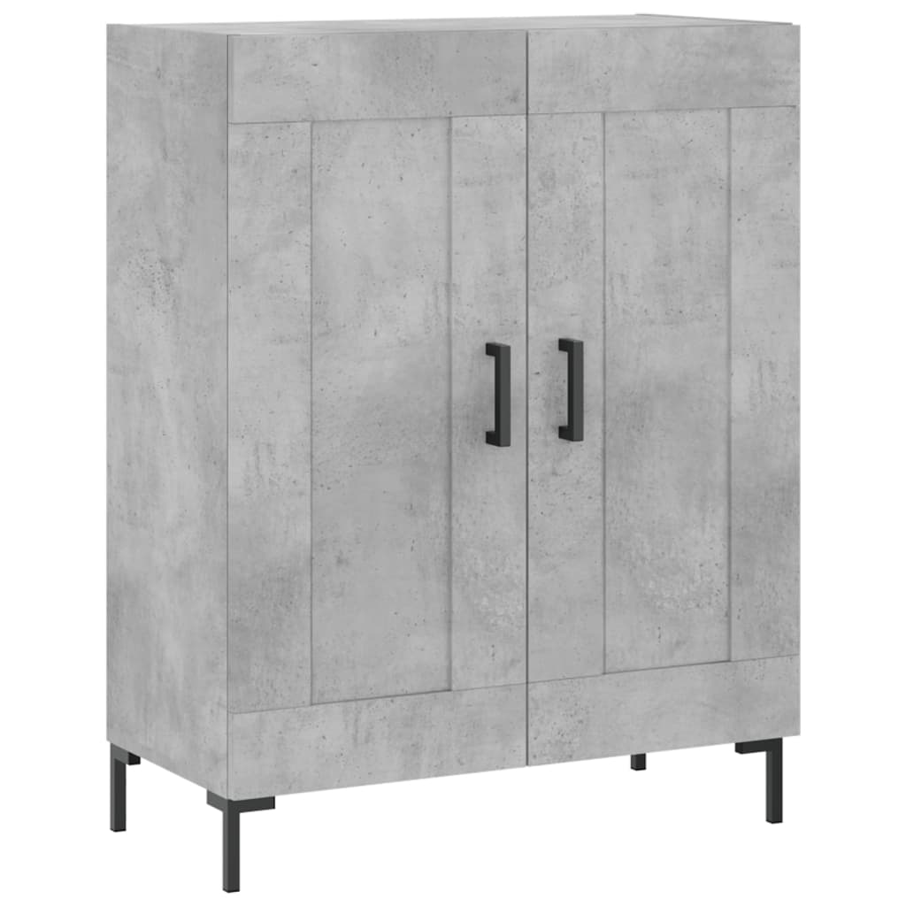 højskab 69,5x34x180 cm konstrueret træ betongrå