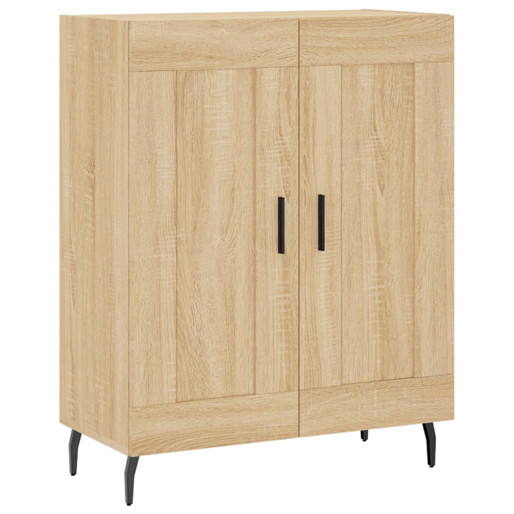 højskab 69,5x34x180 cm konstrueret træ sonoma-eg