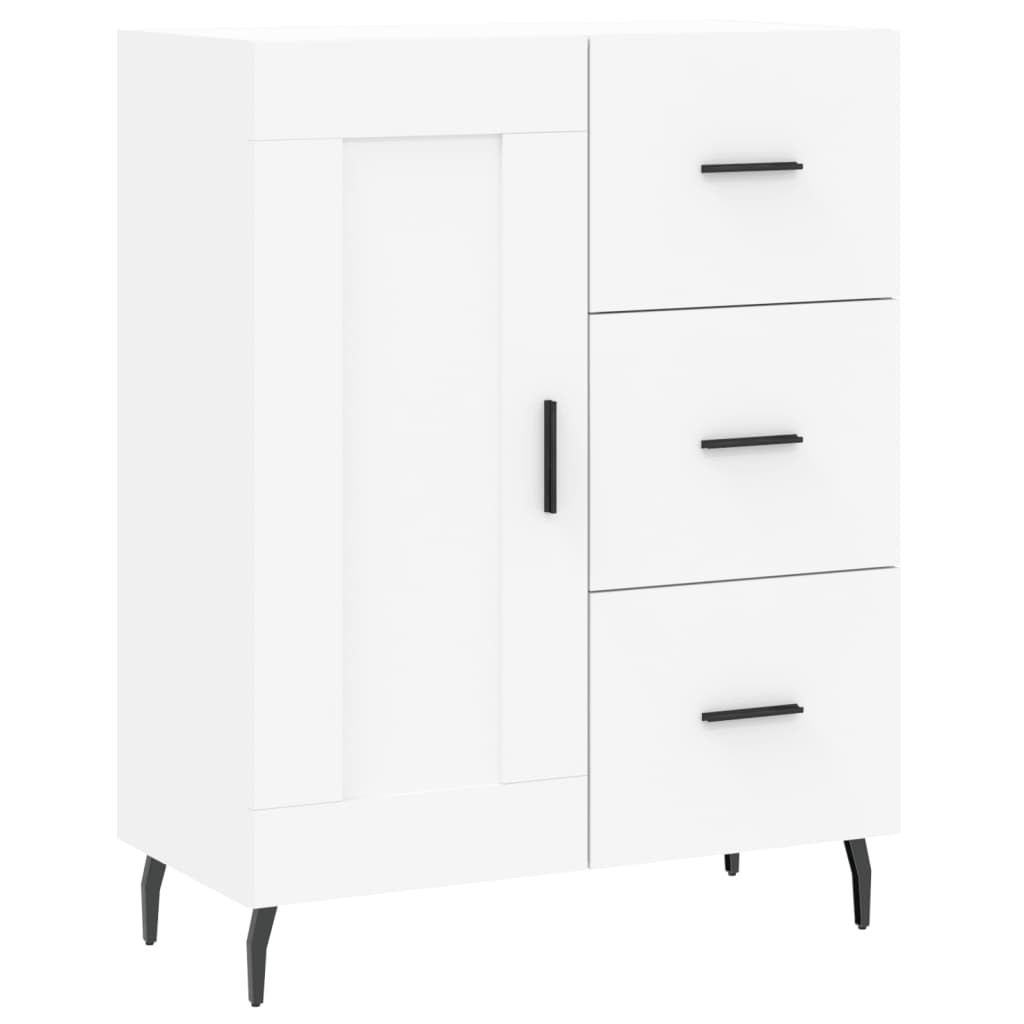 højskab 69,5x34x180 cm konstrueret træ hvid