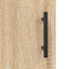 højskab 69,5x34x180 cm konstrueret træ sonoma-eg