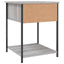 sengeborde 2 stk. 44x45x58 cm konstrueret træ grå sonoma-eg