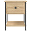 sengeborde 2 stk. 34x35,5x45 cm konstrueret træ sonoma-eg