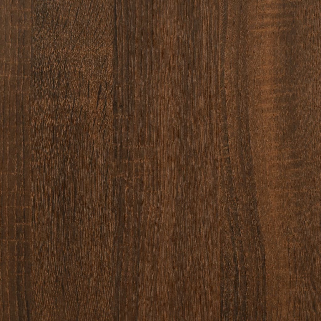 sengeborde 2 stk. 35x34,5x70 cm brun egetræsfarve