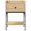 sengeborde 2 stk. 40,5x31x60 cm konstrueret træ sonoma-eg