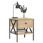 sengeborde 2 stk. 40x42x45 cm konstrueret træ sonoma-eg