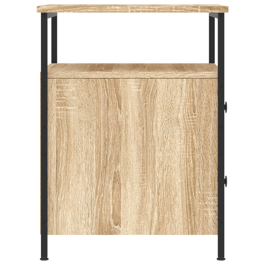 sengebord 44x45x60 cm konstrueret træ sonoma-eg