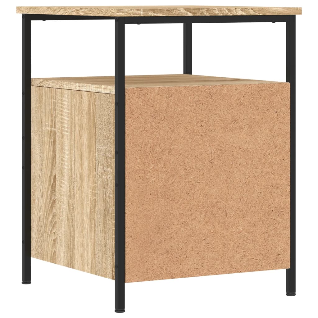 sengebord 44x45x60 cm konstrueret træ sonoma-eg