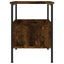 sengeborde 2 stk. 34x36x50 cm konstrueret træ røget egetræ