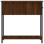 sengebord 30x60x60 cm konstrueret træ brun egetræsfarve