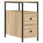 sengebord 30x60x60 cm konstrueret træ sonoma-eg