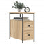 sengebord 30x60x60 cm konstrueret træ sonoma-eg