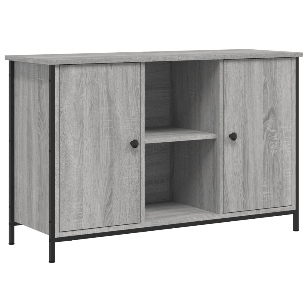 tv-bord 100x35x65 cm konstrueret træ grå sonoma-eg
