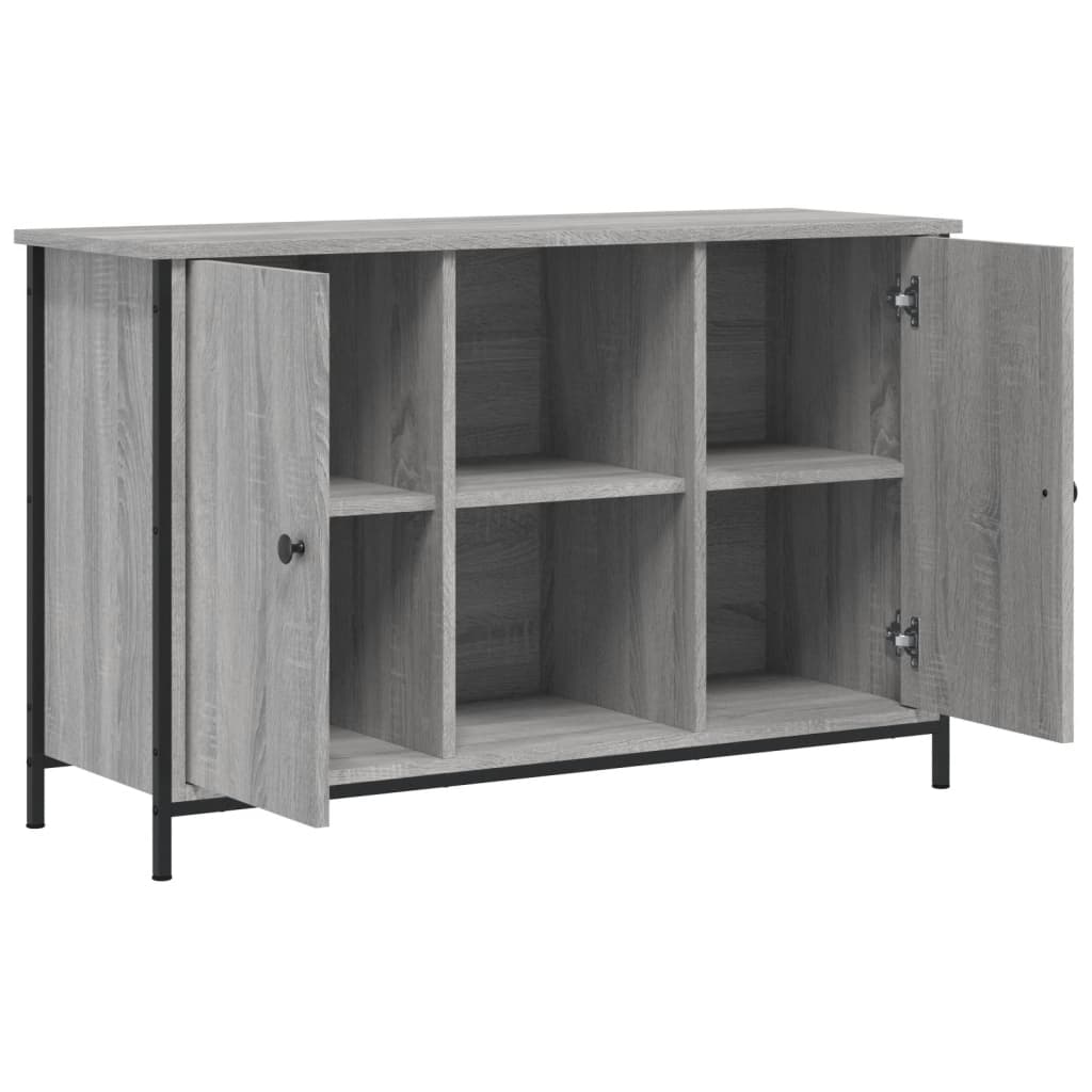 tv-bord 100x35x65 cm konstrueret træ grå sonoma-eg