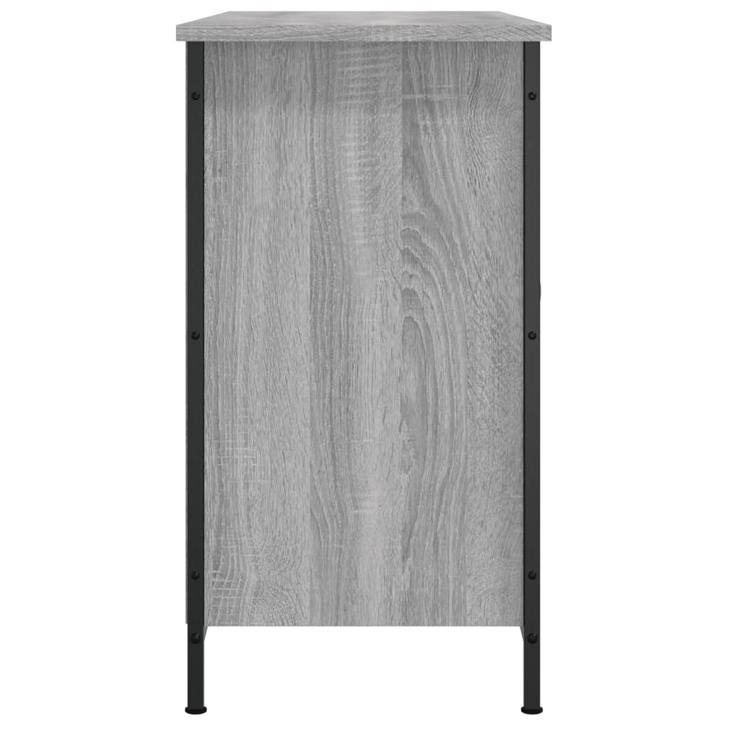 tv-bord 100x35x65 cm konstrueret træ grå sonoma-eg