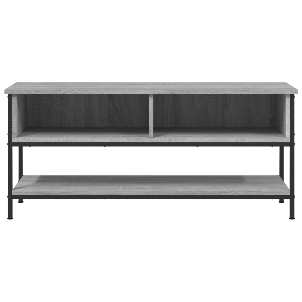 tv-bord 100x35x45 cm konstrueret træ grå sonoma-eg