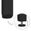 bogreol 100x32x170 cm konstrueret træ og jern røget egetræ