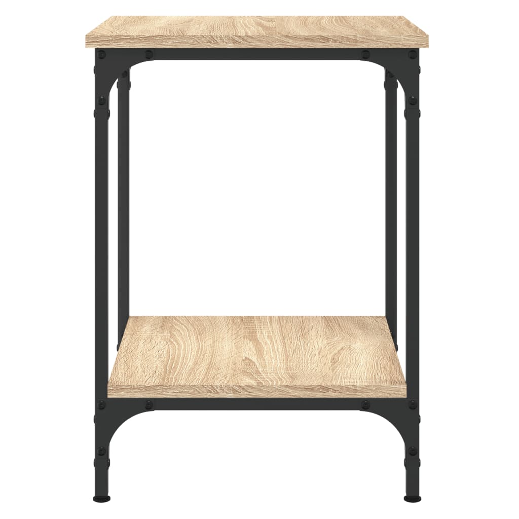 sofabord 40x40x55 cm konstrueret træ sonoma-eg