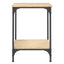 sofabord 40x40x55 cm konstrueret træ sonoma-eg