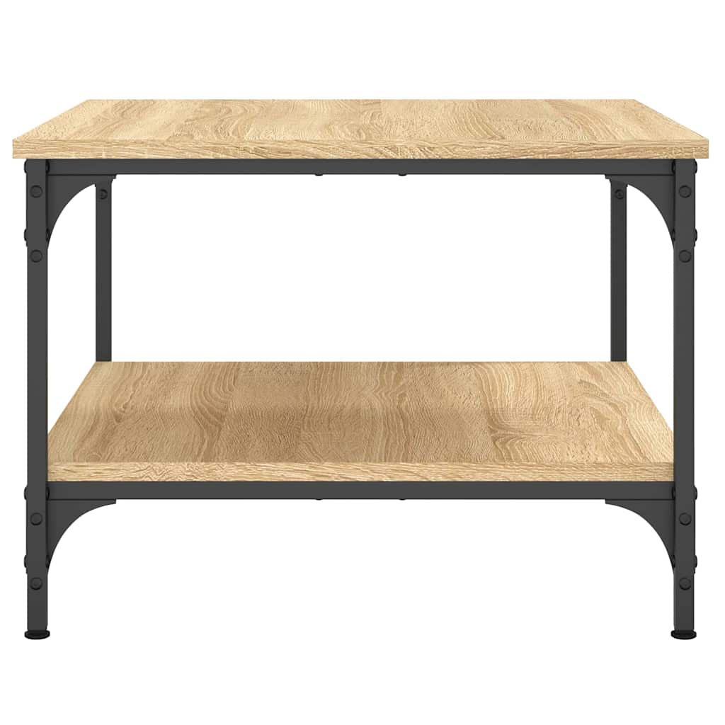 sofabord 55x55x40 cm konstrueret træ sonoma-eg