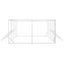 udendørs hundegård 8x4x2 m galvaniseret stål sølvfarvet