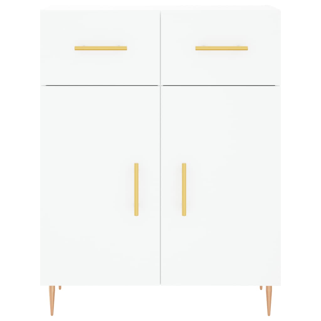 skænk 69,5x34x90 cm konstrueret træ hvid