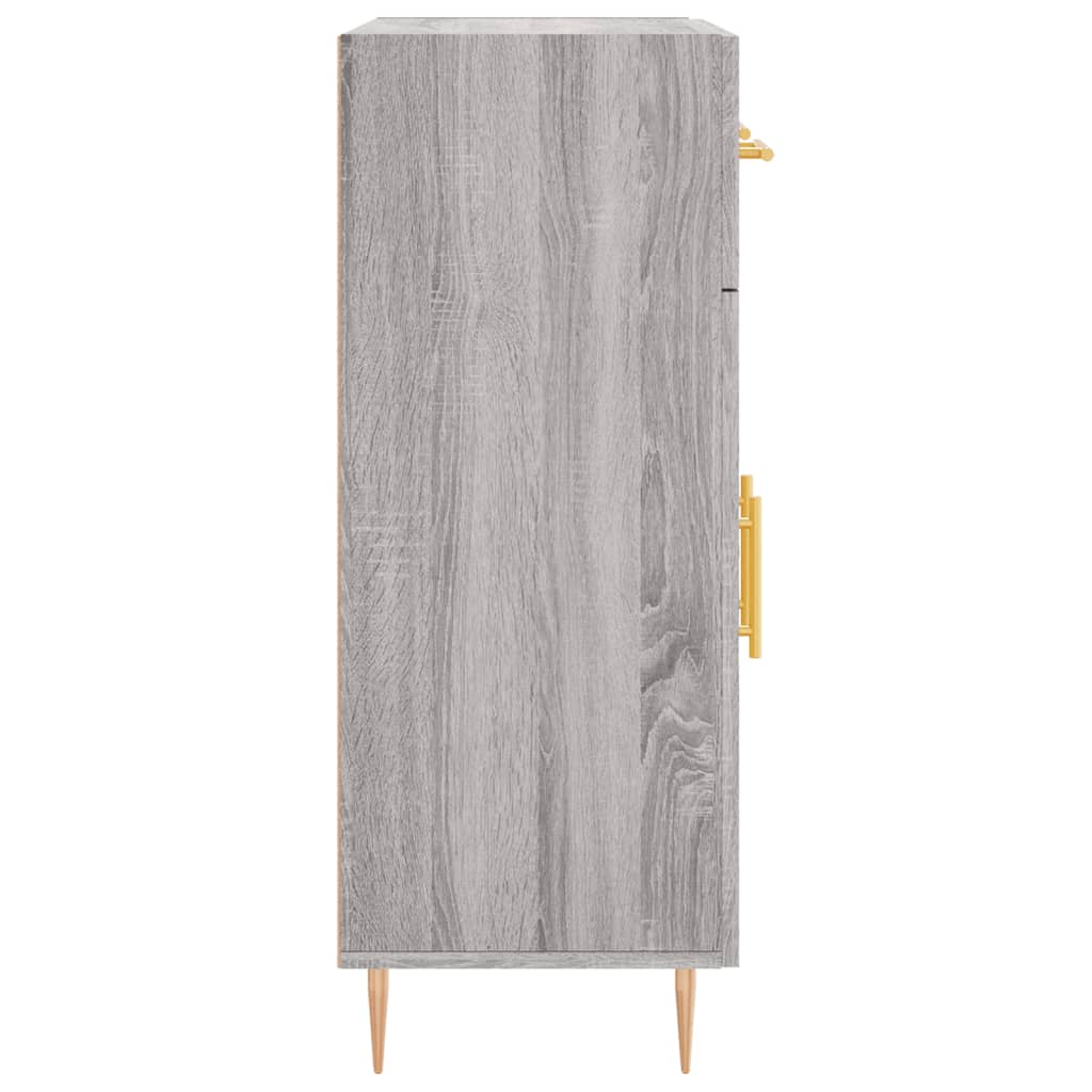 skænk 69,5x34x90 cm konstrueret træ grå sonoma-eg