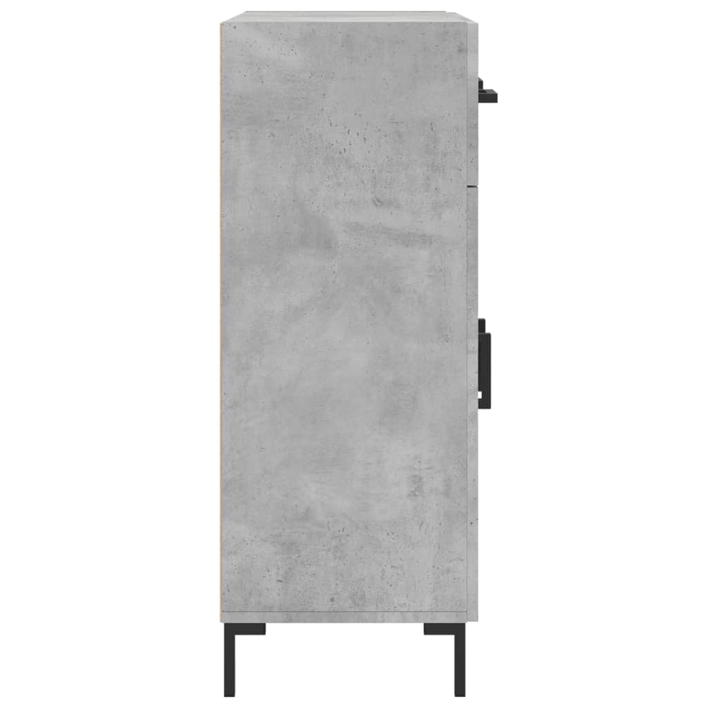 skænk 69,5x34x90 cm konstrueret træ betongrå
