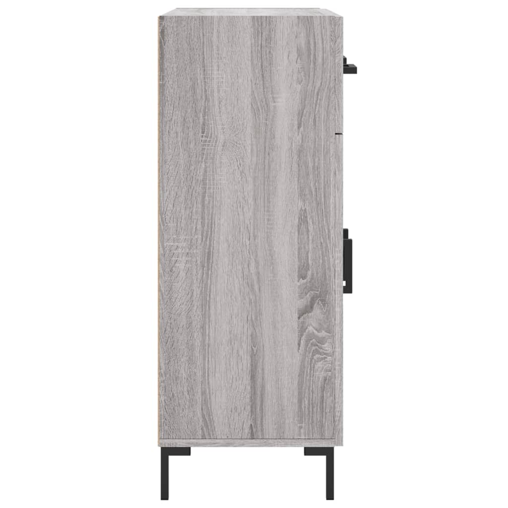 skænk 69,5x34x90 cm konstrueret træ grå sonoma-eg