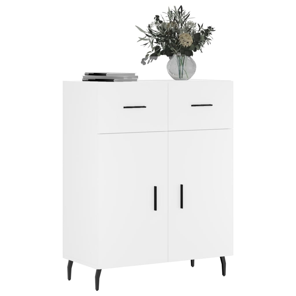 skænk 69,5x34x90 cm konstrueret træ hvid