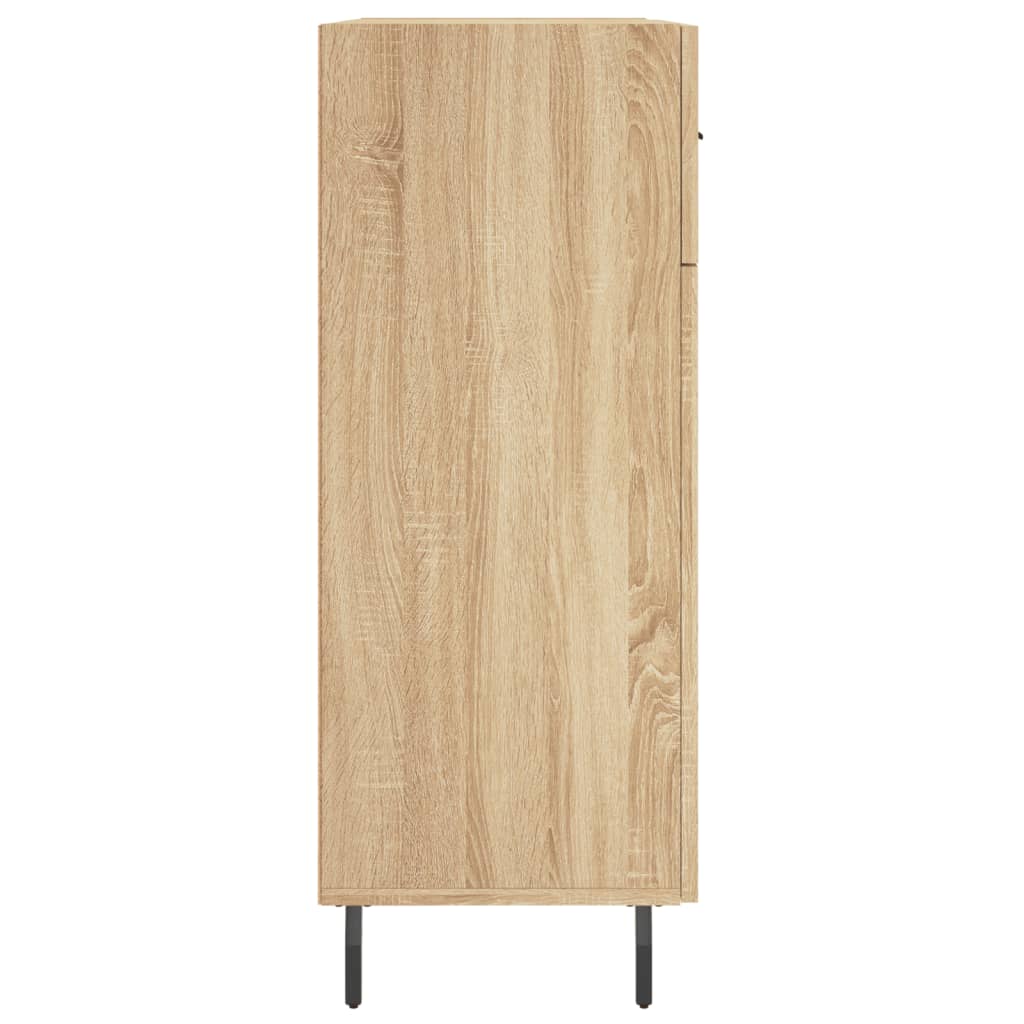 skænk 69,5x34x90 cm konstrueret træ sonoma-eg