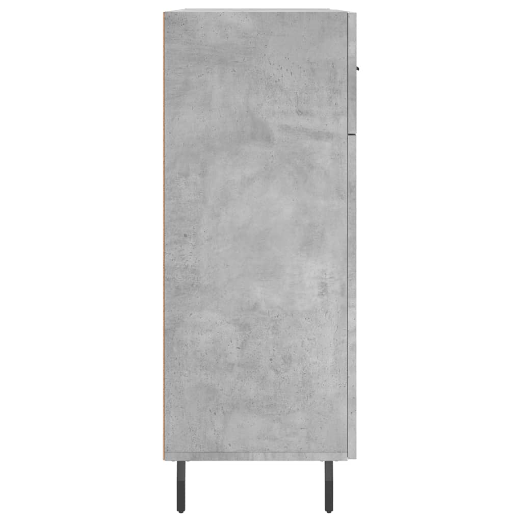 skænk 69,5x34x90 cm konstrueret træ betongrå