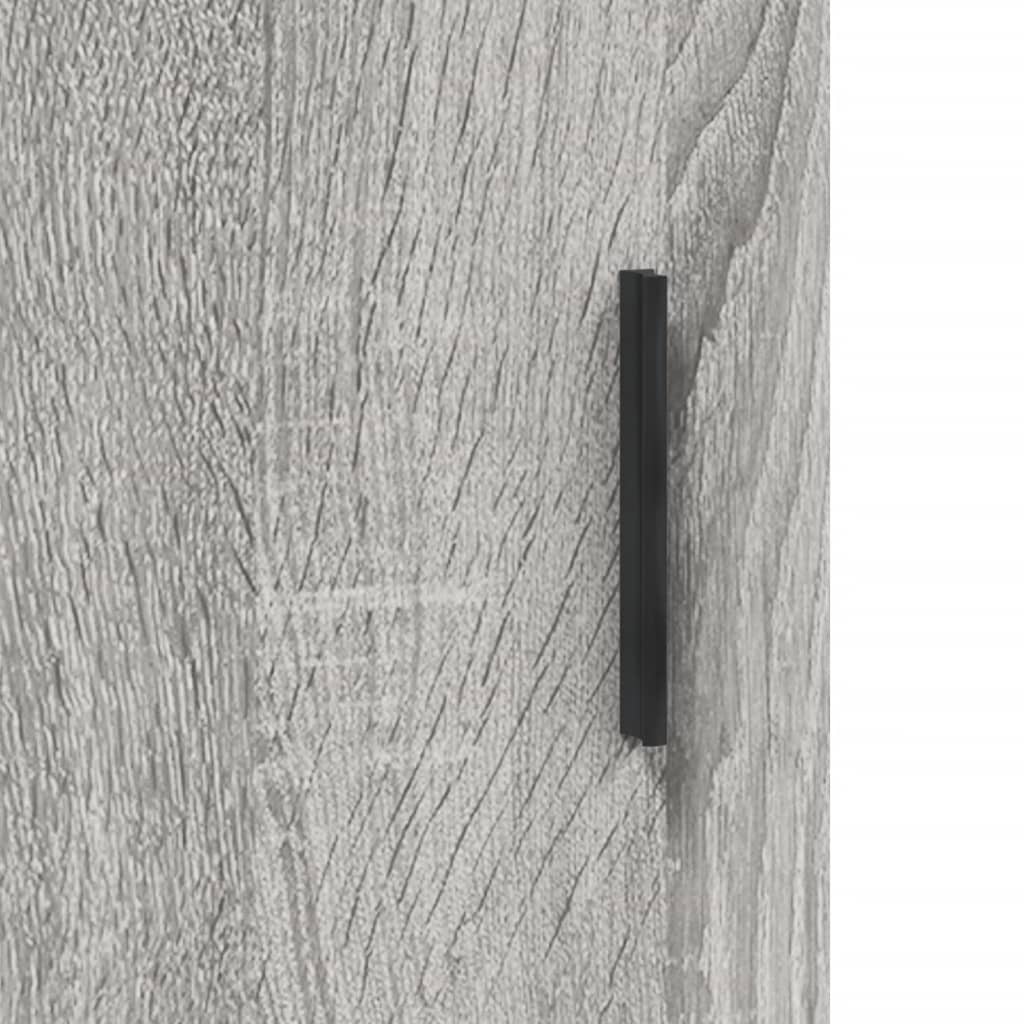 skænk 69,5x34x90 cm konstrueret træ grå sonoma-eg