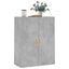 væghængt skab 69,5x34x90 cm konstrueret træ betongrå