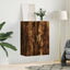 væghængt skab 69,5x34x90 cm konstrueret træ røget sonoma-eg