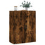 væghængt skab 69,5x34x90 cm konstrueret træ røget sonoma-eg