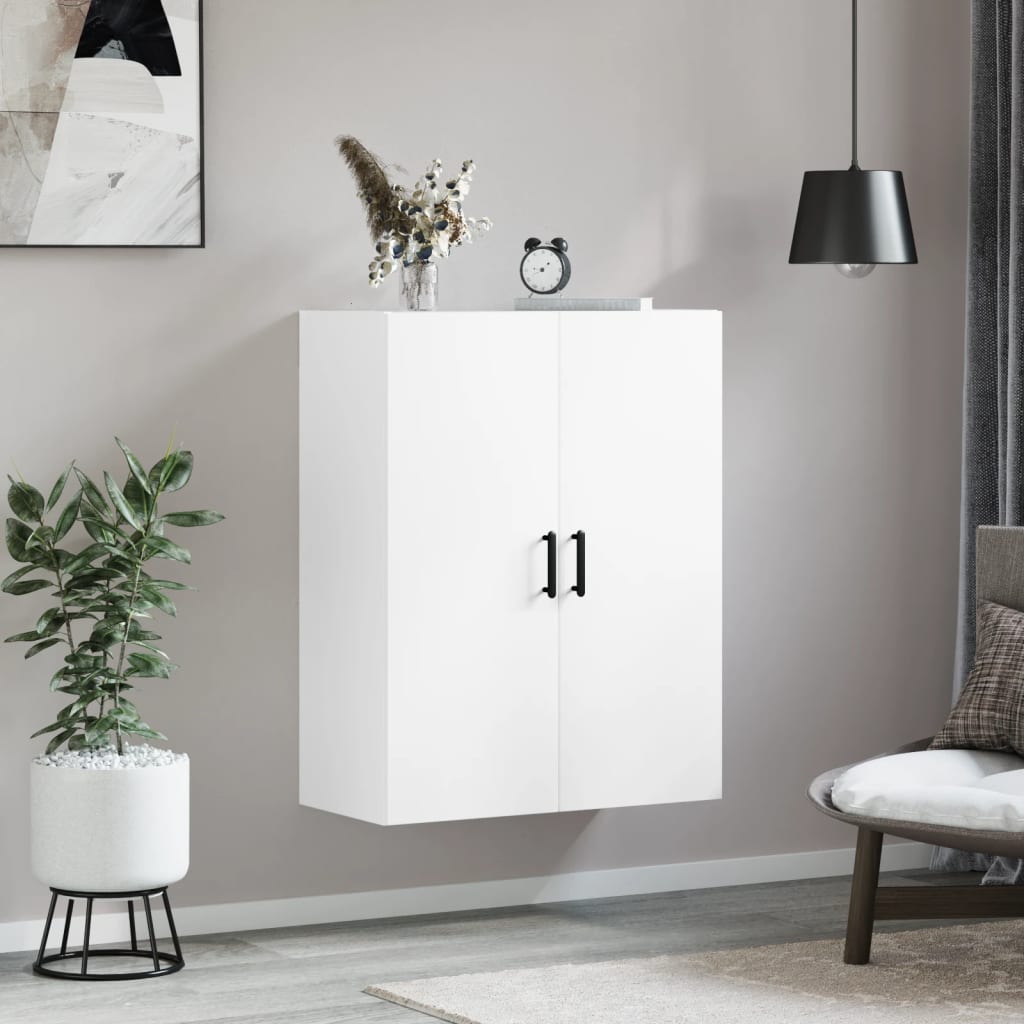 væghængt skab 69,5x34x90 cm hvid