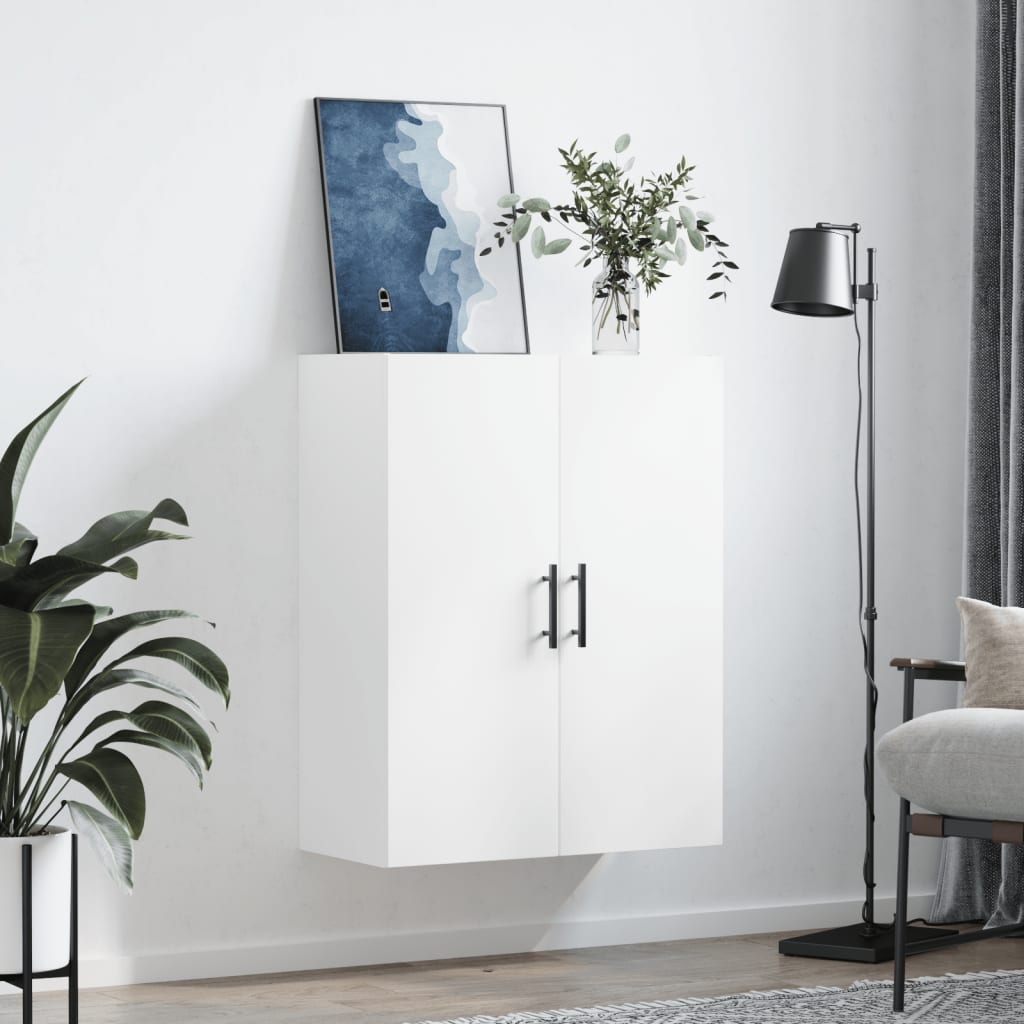 væghængt skab 69,5x34x90 cm hvid