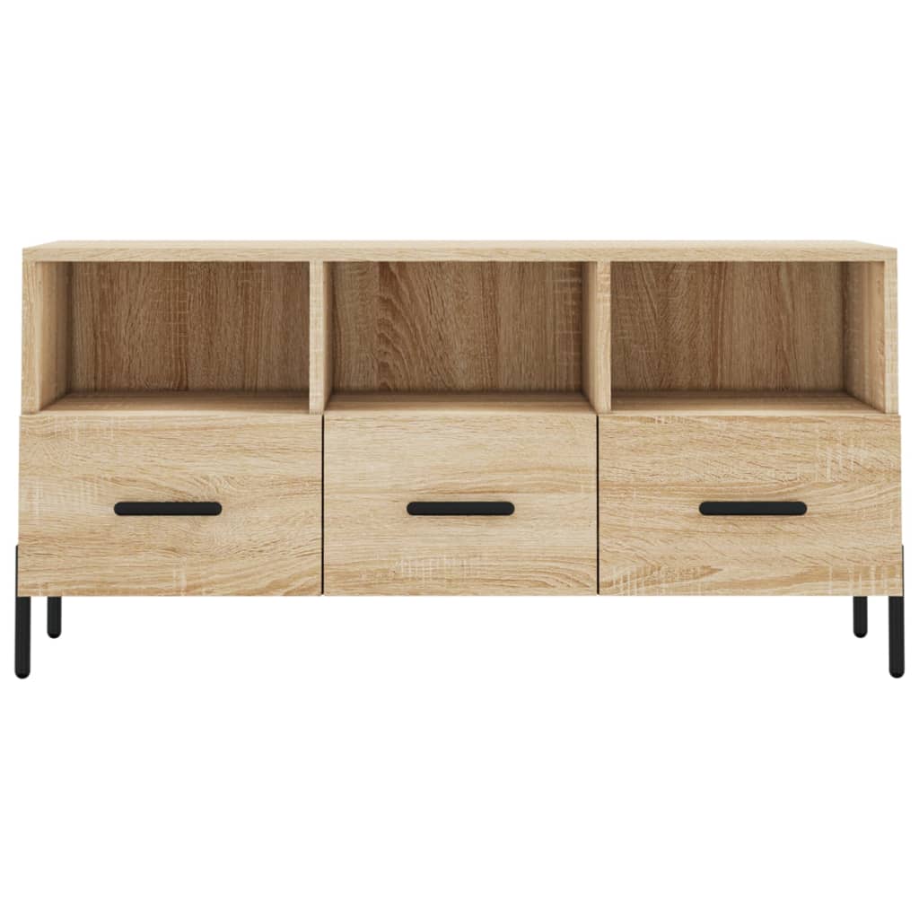 tv-bord 102x36x50 cm konstrueret træ sonoma-eg