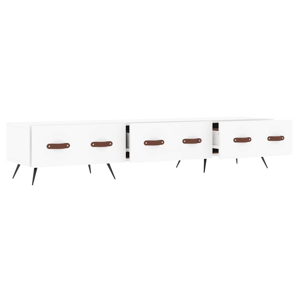 tv-bord 150x36x30 cm konstrueret træ hvid