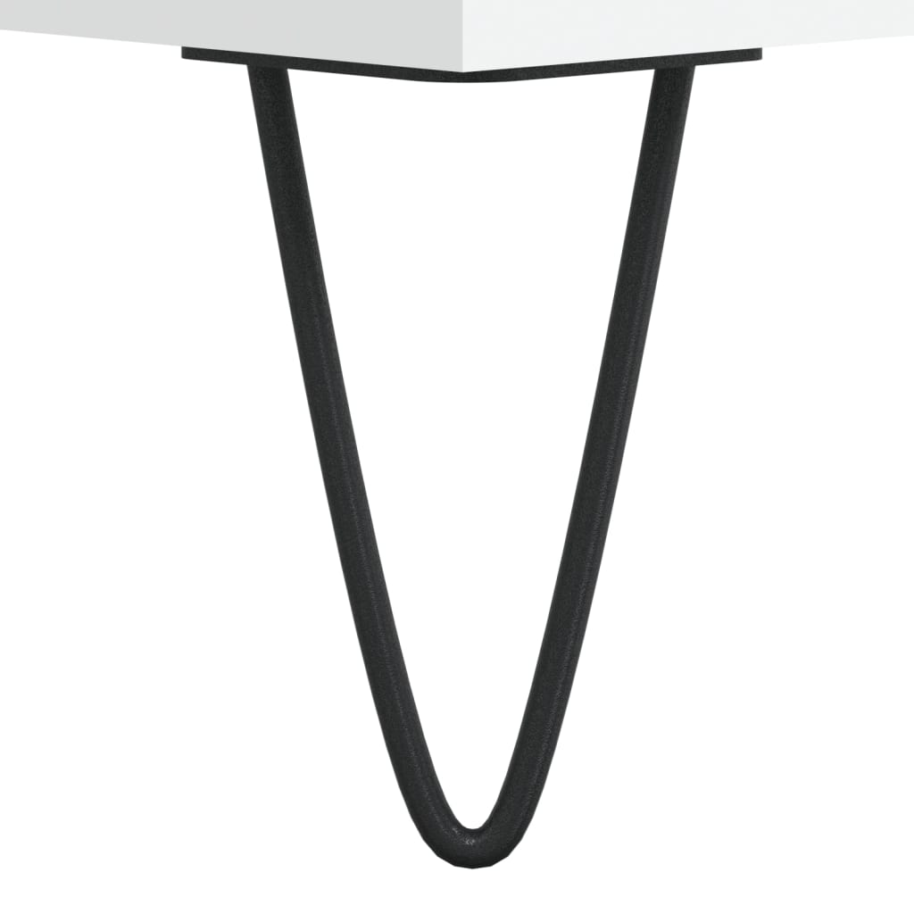 tv-bord 150x36x30 cm konstrueret træ hvid