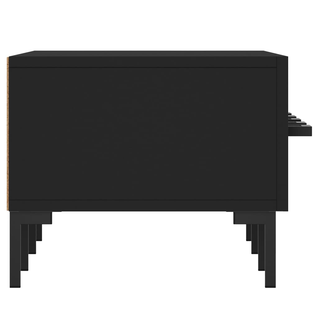 tv-bord 150x36x30 cm konstrueret træ sort