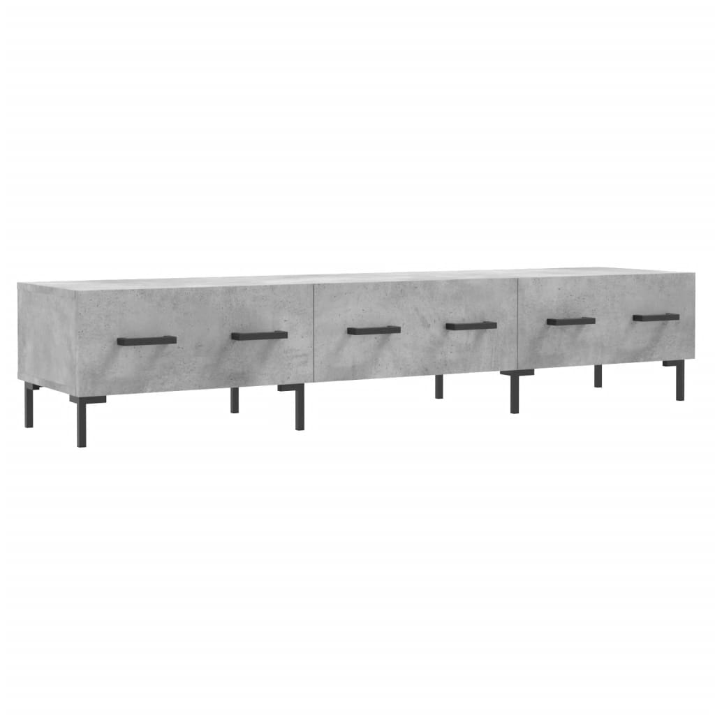 tv-bord 150x36x30 cm konstrueret træ betongrå