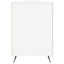 skrivebord 140x50x75 cm konstrueret træ hvid højglans