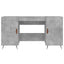 skrivebord 140x50x75 cm konstrueret træ betongrå